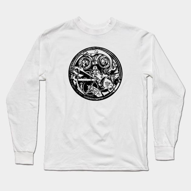 Pocket Watch Clockwork Long Sleeve T-Shirt by Vintage Boutique